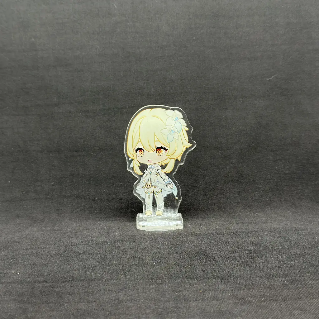 Акрилова колекційна фігурка Геншин Імпакт - Genshin Impact Chibi Люмін (Lumine) 1 10 см