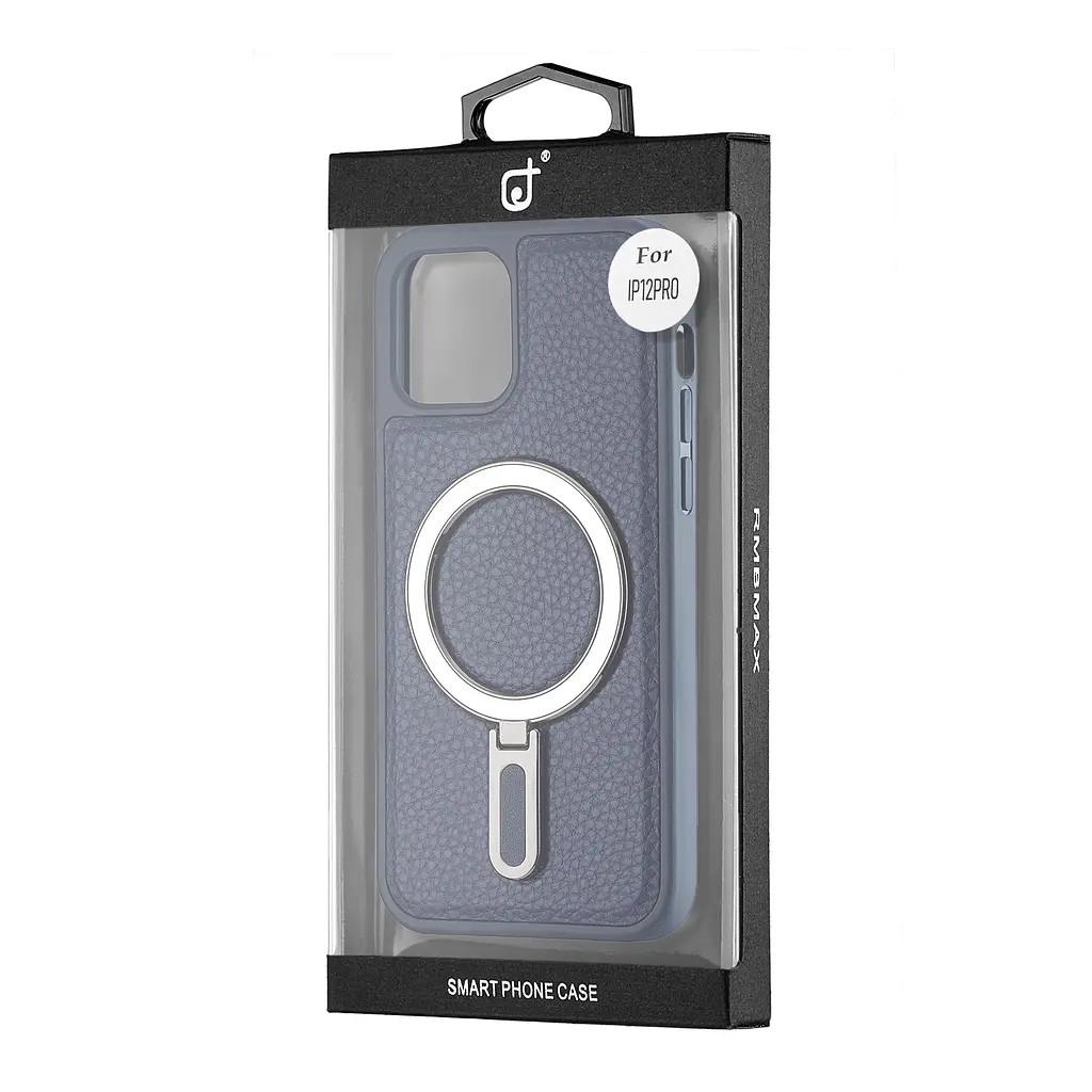 Чохол Jinduka Leather Ringo iPhone 12 Pro Blue - фото 2