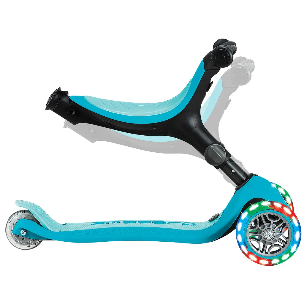 Самокат Globber Go Up Active Lights 360 колеса светятся до 20/50кг от 1 года голубой (749-300) - фото 17