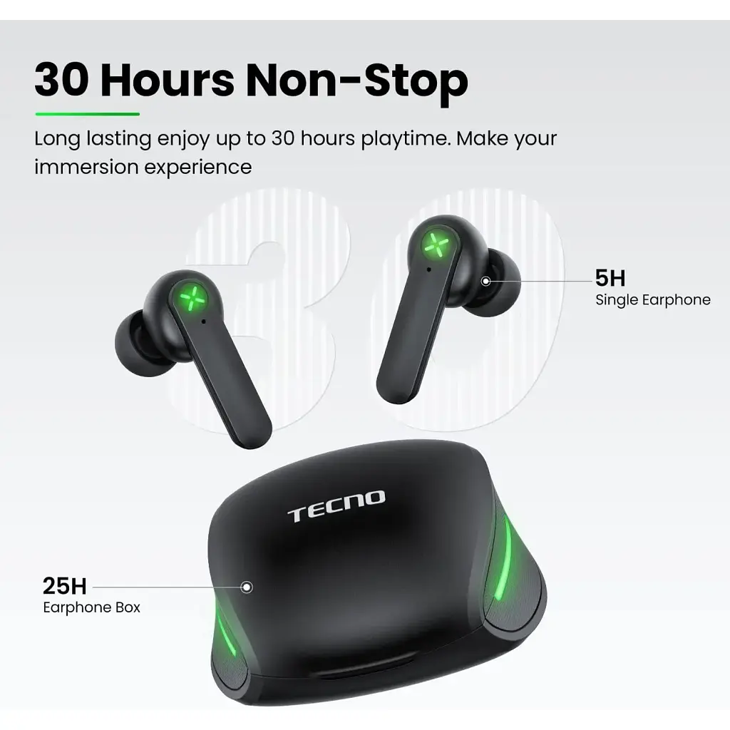 Навушники Tecno G01 Black - фото 6