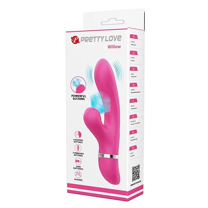 Вібратор PRETTY LOVE - Willow, 7 vibration functions 4 sucking functions PRETTY LOVE BI-014916 101956 - фото 2