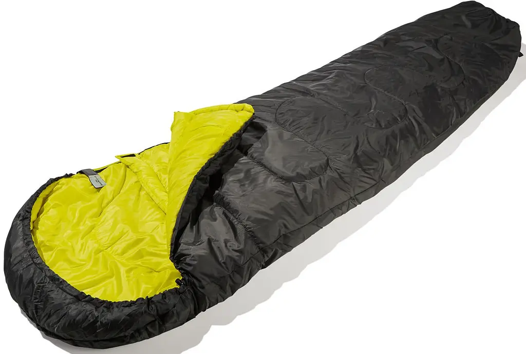 Спальний мішок весна осінь -0.5C Rocktrail Mummy Чорний - фото 2