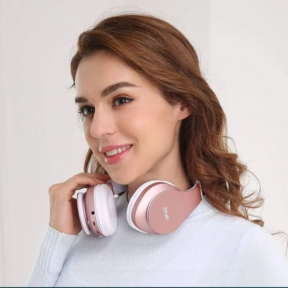 Бездротові навушники Zihnic Bluetooth Micro SD/TF FM - фото 2