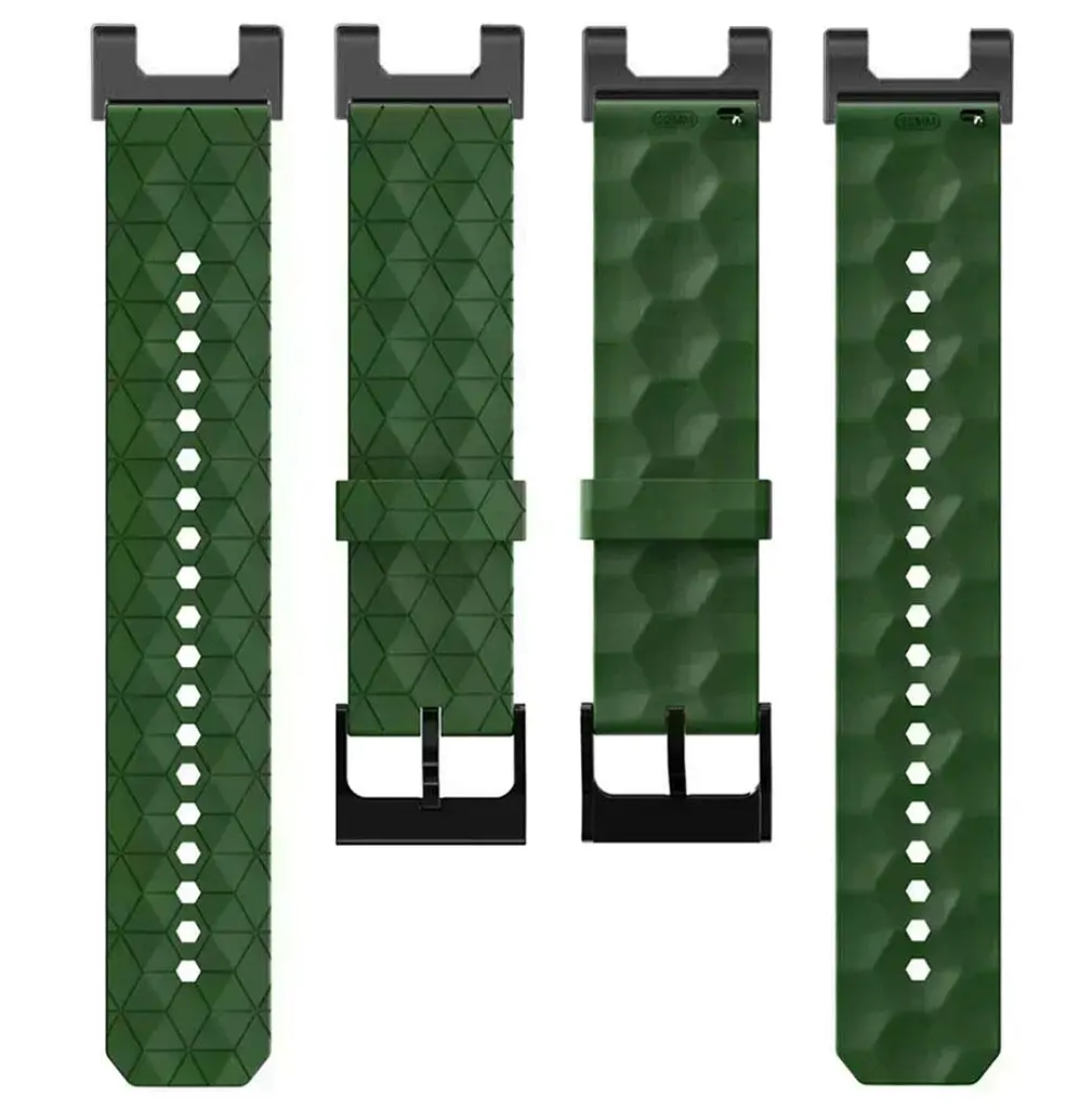 Ремінець Primolux Dimond силіконовий для годинника Xiaomi Amazfit T-Rex (A1918) / T-Rex Pro (A2013) - Army Green - фото 4