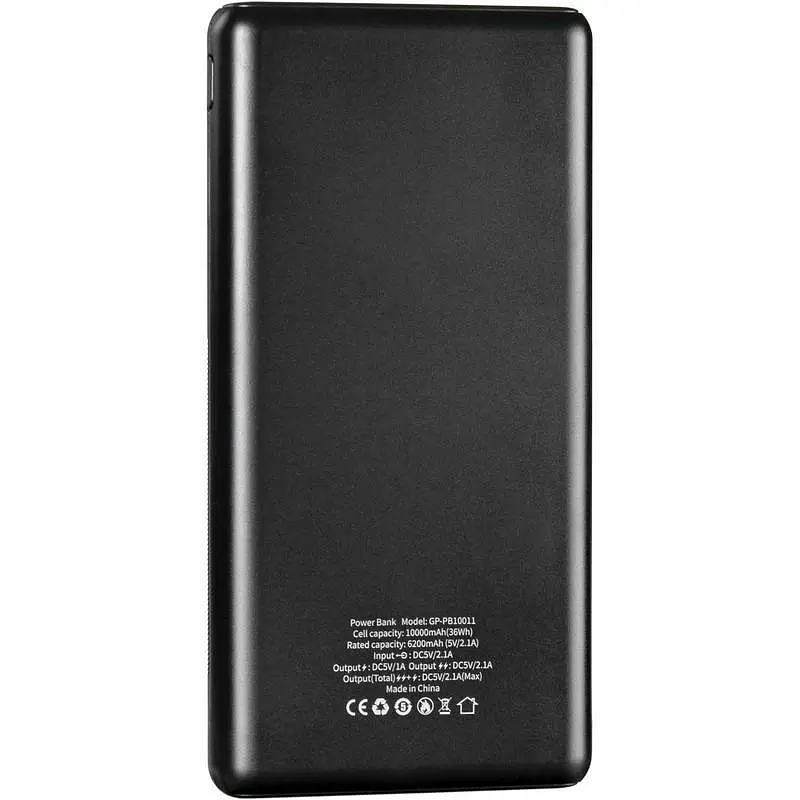 Додаткова батарея Gelius Pro Slim 10 GP-PB10011 10000mAh Black - фото 3