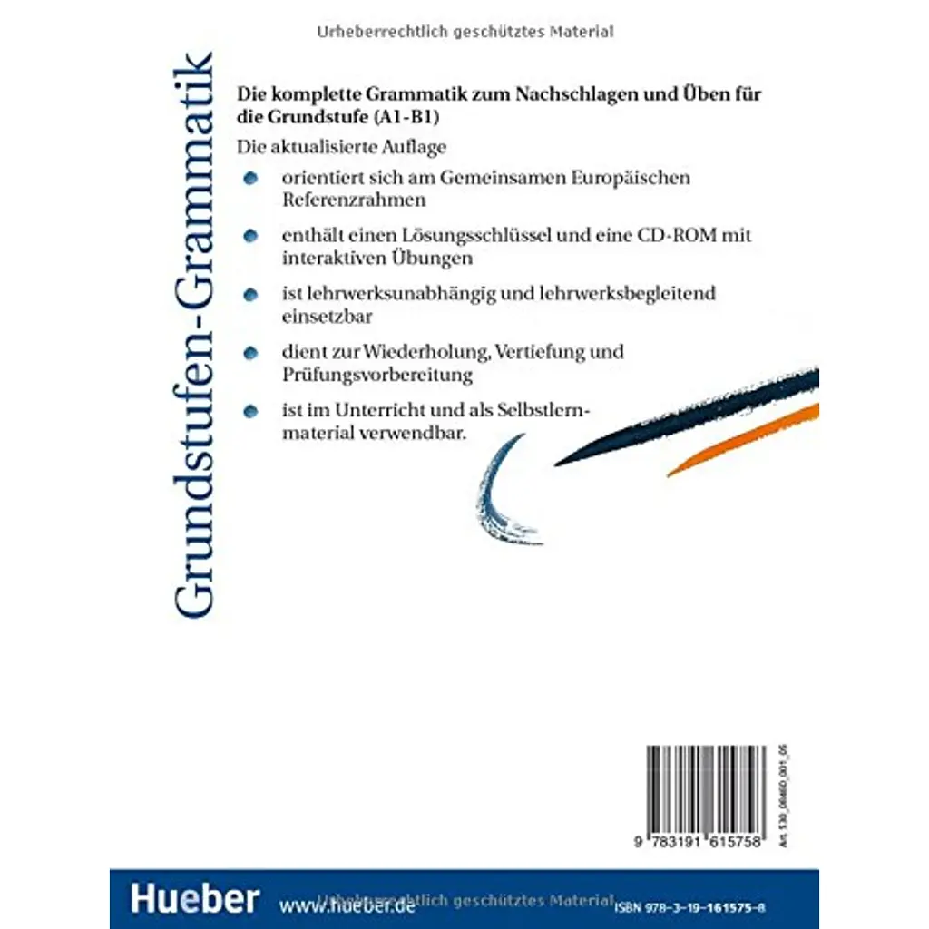 Grundstufen-Grammatik. Grammatik mit integriertem Losungsschlussel und CD-ROM - Моніка Рейман