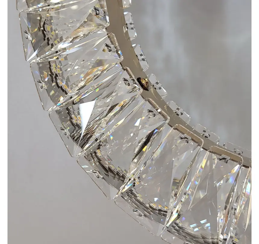 Одинарний кришталевий LED-підвіс Artlight 7270/201GD кільце, золото, 23 Вт - фото 6