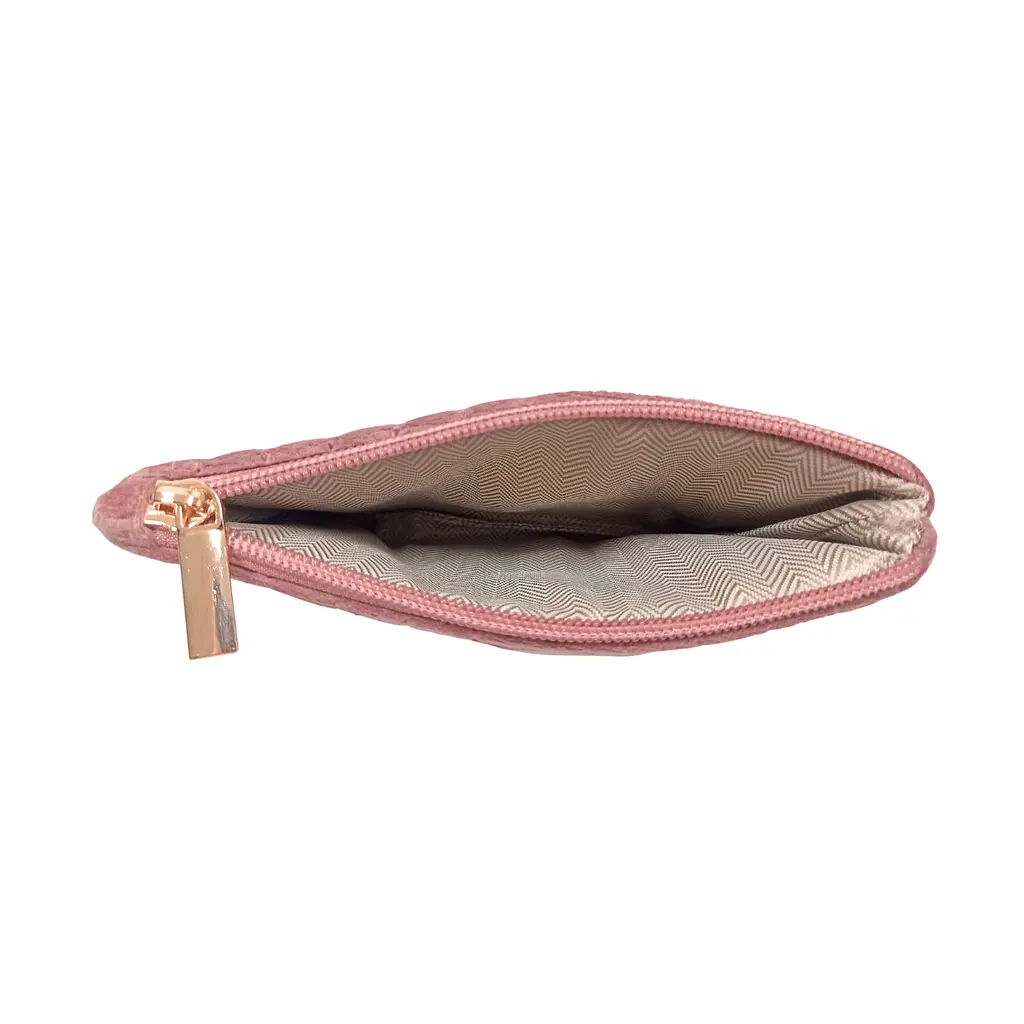 Косметичка жіноча плюшева Beauty LUXURY 21.5 см х 14 см WB-4011, рожева - фото 2