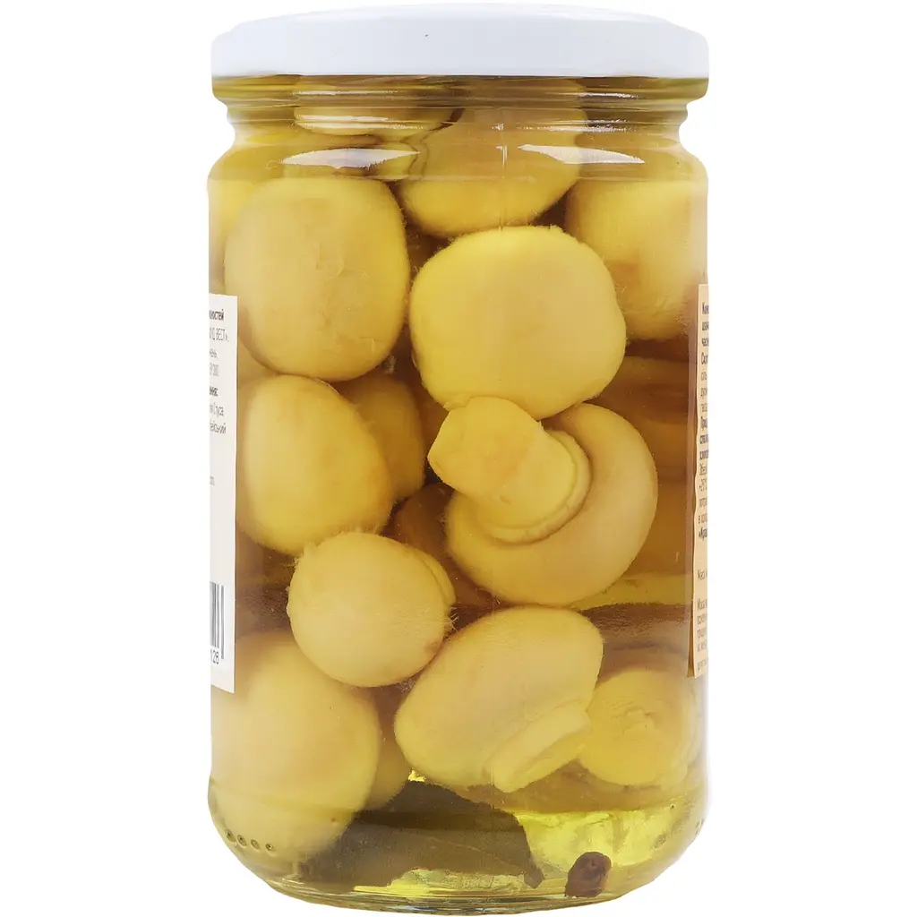 Гриби WellDar шампіньйони цілі відбірні з цілим часником 300 г - фото 4