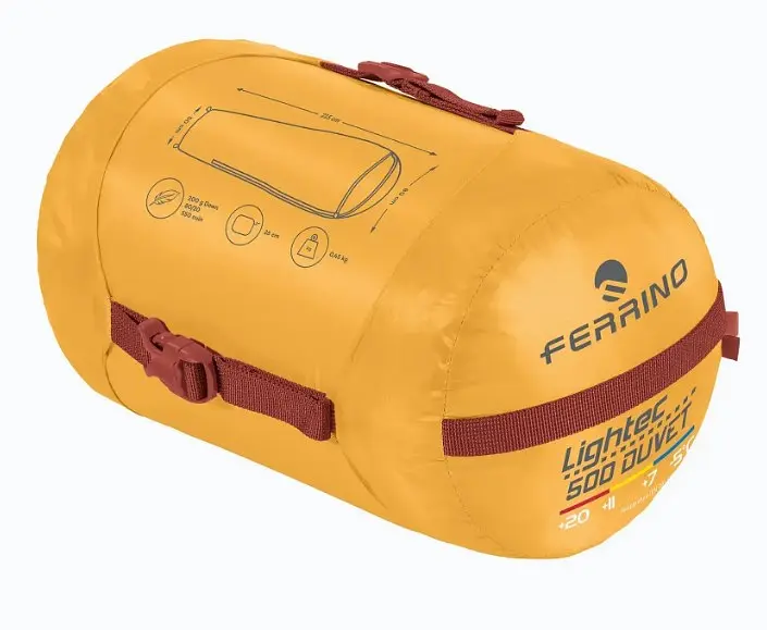 Спальний мішок Ferrino Lightec 500 Duvet RSD Down +7°C Yellow (86699NGG) - фото 3