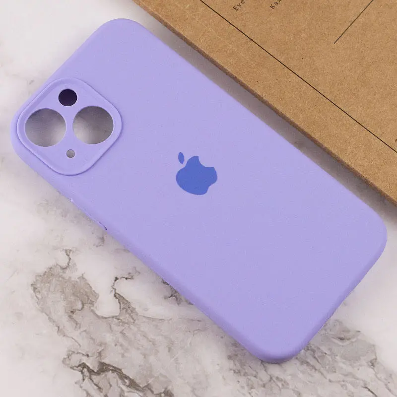 Чохол Silicone Case Full Camera Protective AA Apple iPhone 13 6.1" Бузковий / Dasheen - фото 4