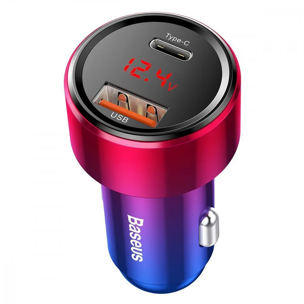АЗП Baseus Magic Series 45W (Type-C + USB) Power Delivery + Quick Charge - фото 4