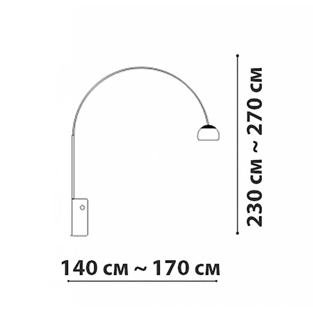 Торшер Friendlylight Arco FL-1 FL9017 - фото 4