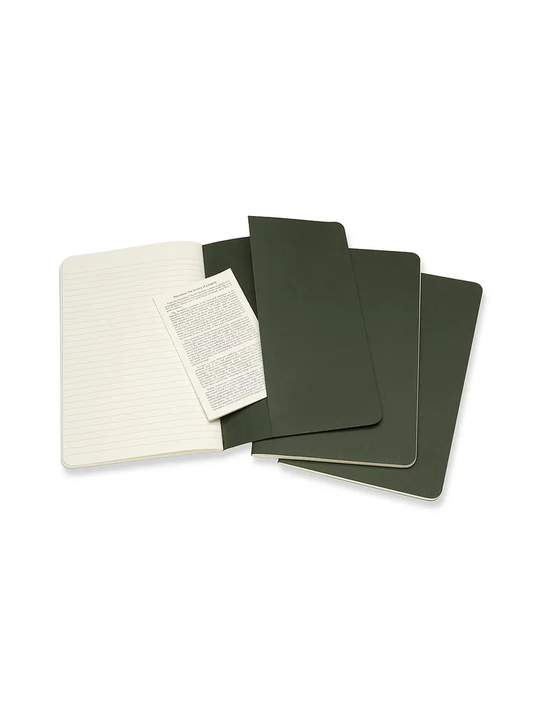 Записник Moleskine Cahier середній, Лінійка Зелений (CH016K15) - фото 4