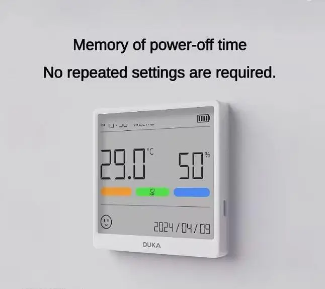 Термометр гігрометр годинник ATuMan THSE Temperature and Humidity Clock - фото 3