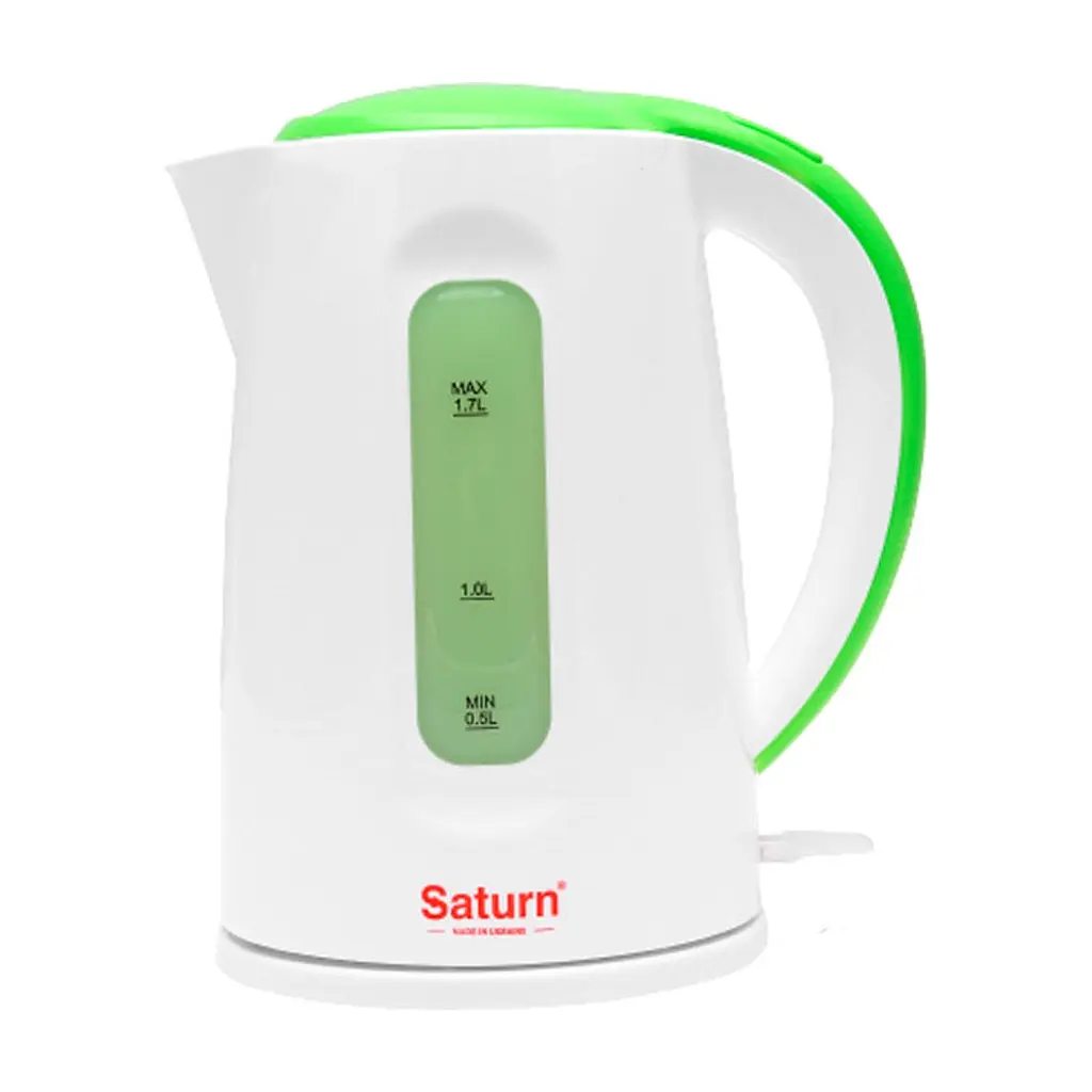 Електрочайник Saturn ST-EK8439U білий/зелений