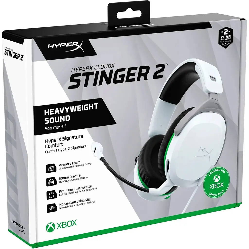 Ігрові навушники HyperX Cloud Stinger 2 for Xbox White (75X28AA) [119985] - фото 9