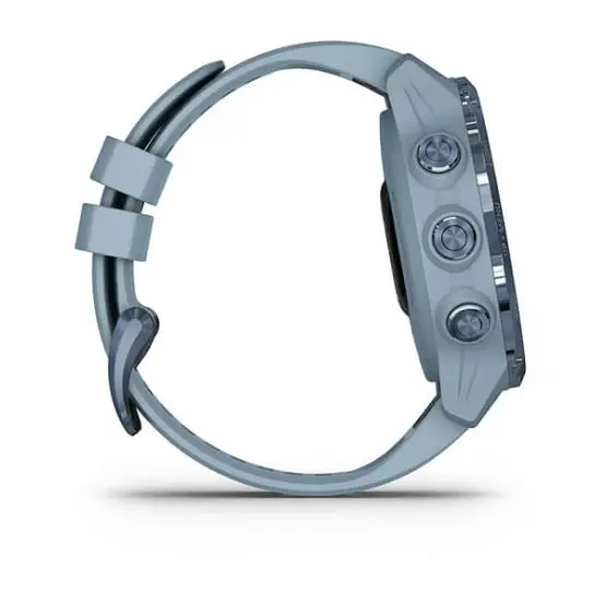 Смарт-годинник Garmin Descent Mk2S Mineral Blue with Sea Foam Silicone Band (010-02403-07) - фото 4