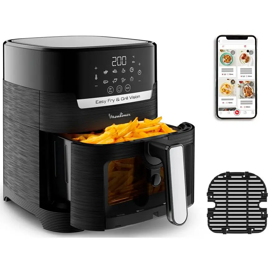 Мультипіч Moulinex Easy Fry&Grill Window 1550 Вт чорна (EZ506820) - фото 3
