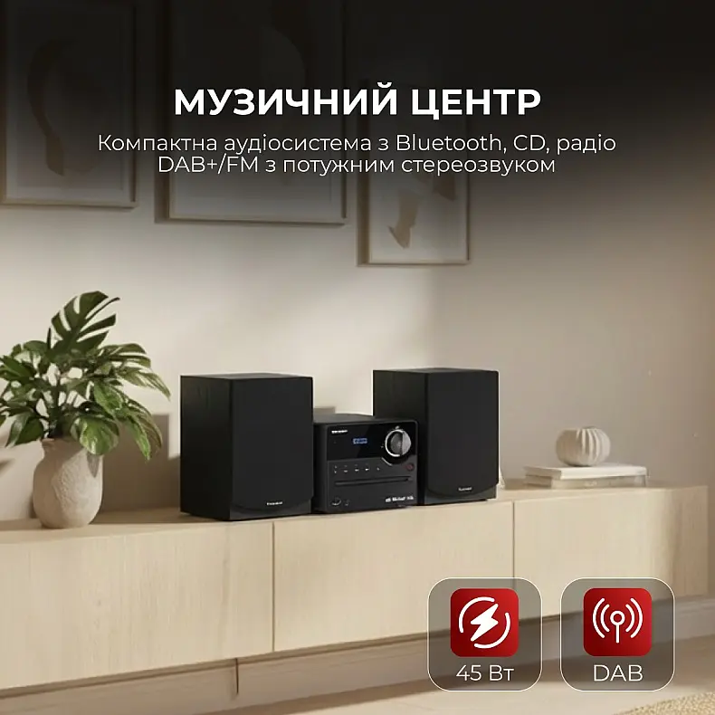 Музыкальный центр Sharp XL-B517D(BK) Black - фото 3