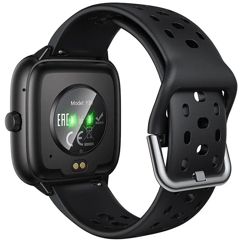 Смарт-годинник Hoco Y36 Smart sports watch (call version) Black - фото 3