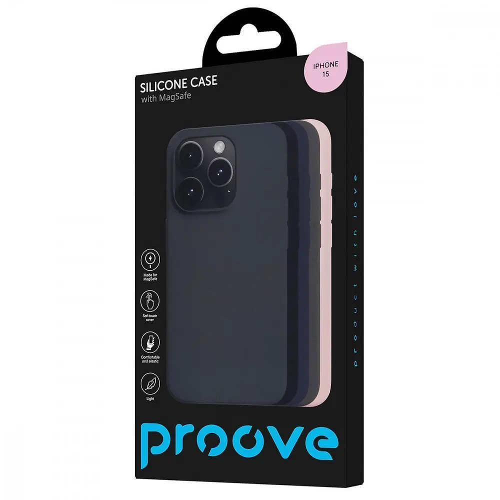 Чохол Proove Silicone Case with Magnetic Ring iPhone 15 в асортименті - фото 2