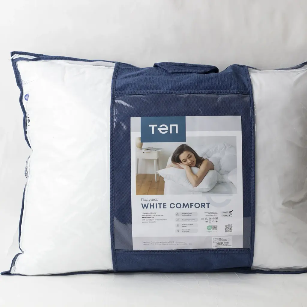 Подушка ТЕП Friendly White Comfort New 70x70 см біла - фото 8