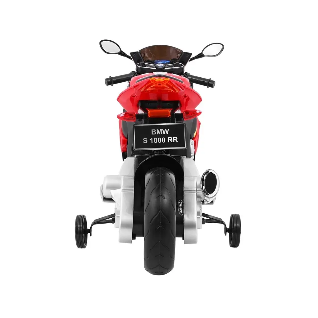 Електромотоцикл із допоміжними колесами Ramiz S1000 RR 12 В, червоний (PA.JT528.CR) - фото 7