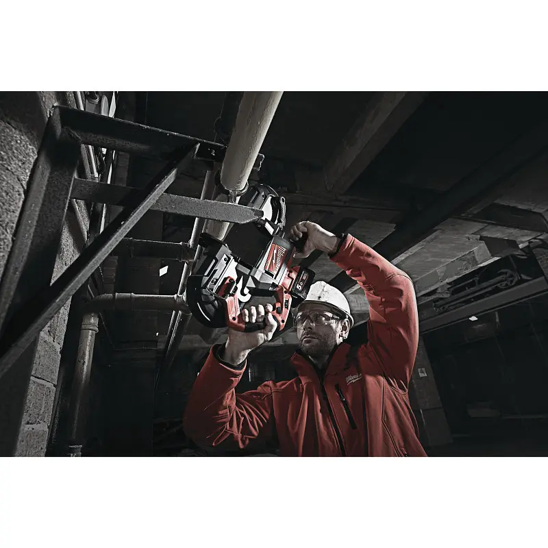 Пила стрічкова акумуляторна MILWAUKEE, M18 CBS125-502C (зарядний пристрій М12-18 FC, 2 акумулятори М18 В5 5А·год, кейс) - фото 6