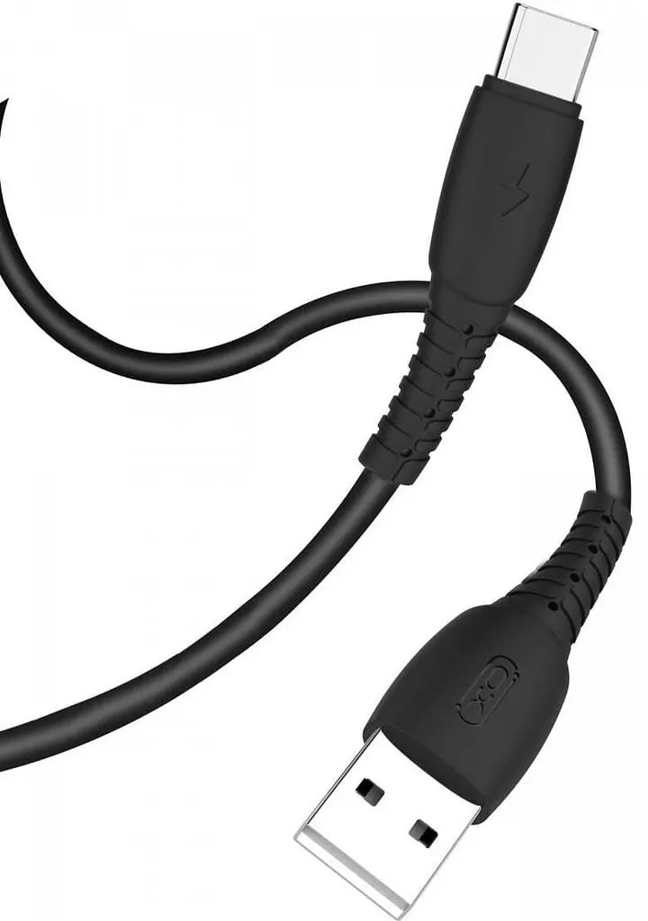 Кабель XO NB-P163 2.4A USB cable for Type-c 1 м Чорний - фото 2