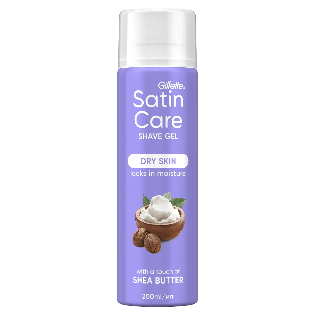 Гель для гоління Satin Care Shea Butter Silk Для сухої шкіри 200 мл (7702018012466)