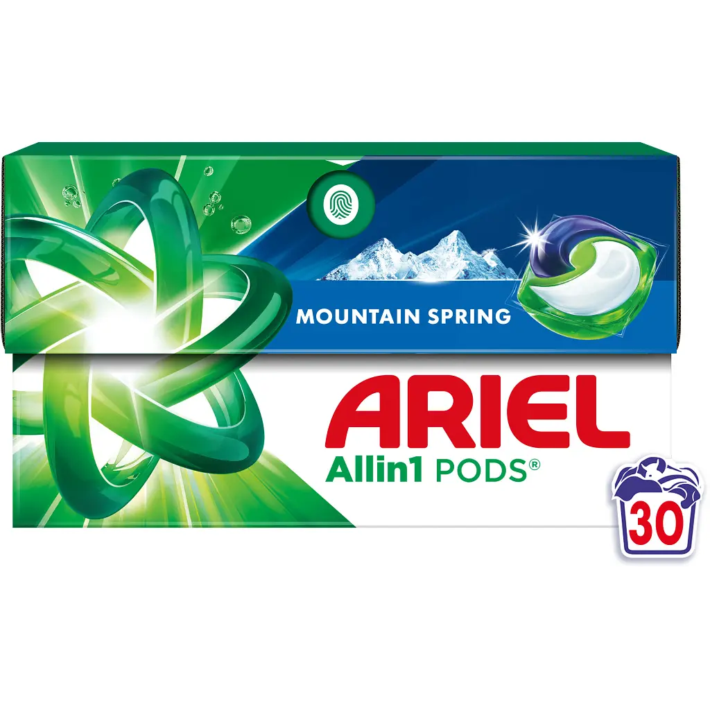 Капсули для прання Ariel Pods All-in-1 Гірське джерело 30 шт. (8700216765480) - фото 2