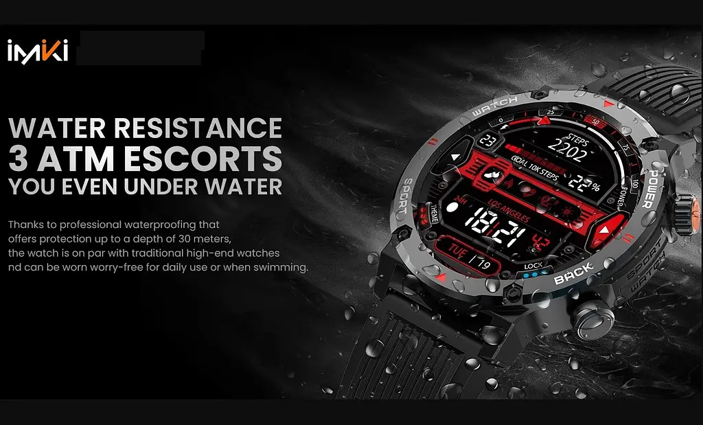 Смарт-часы iMiki D-2 Silicone Strap AMOLED Black-Silver - фото 5