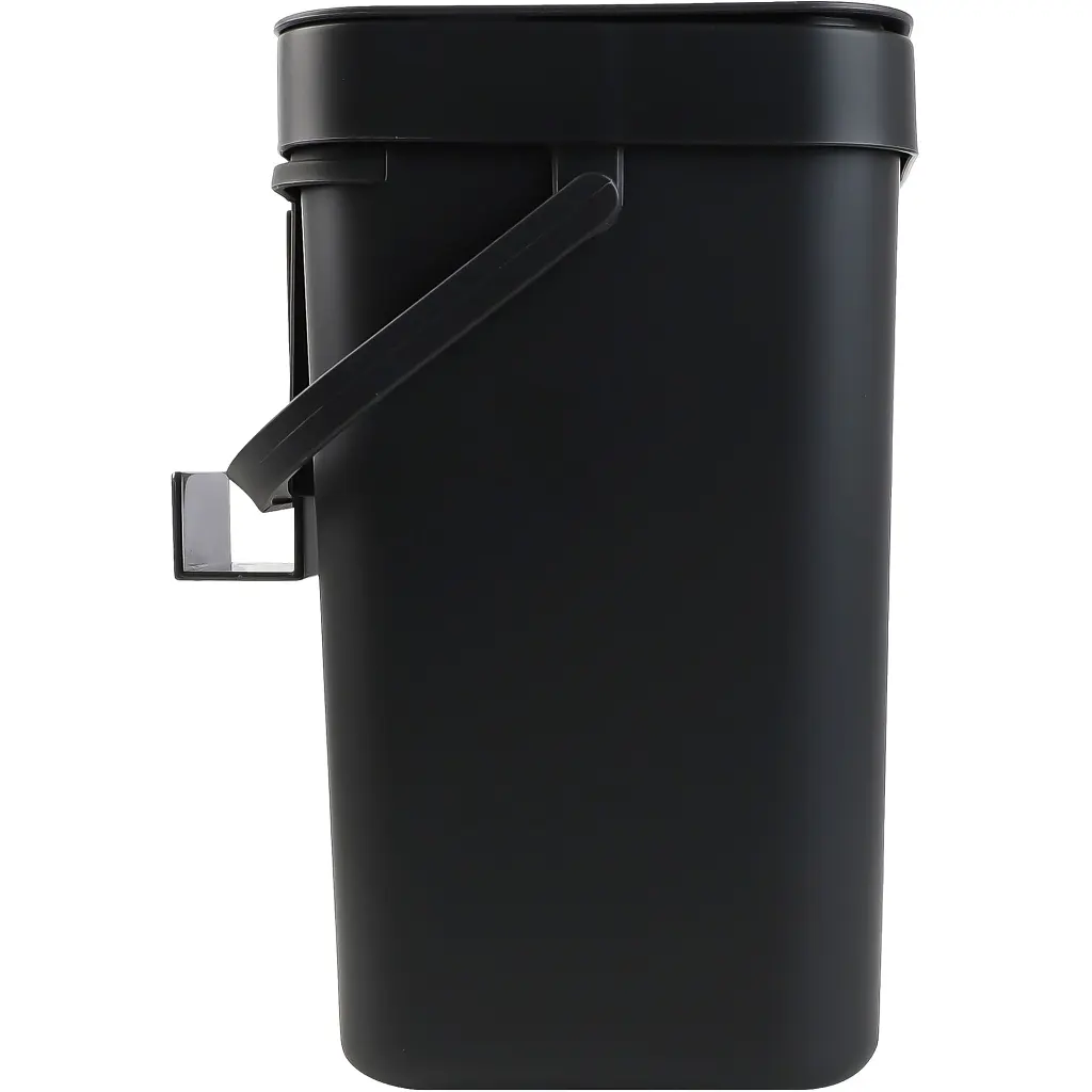 Відро для сміття MBM My Home з кришкою 5 л антрацит (BIN-11 5L ANTHRACITE) - фото 2