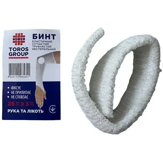 Бинт Торос-Груп еластичний сітчастий 25 см х 3 см (51-045-IS) - фото 2