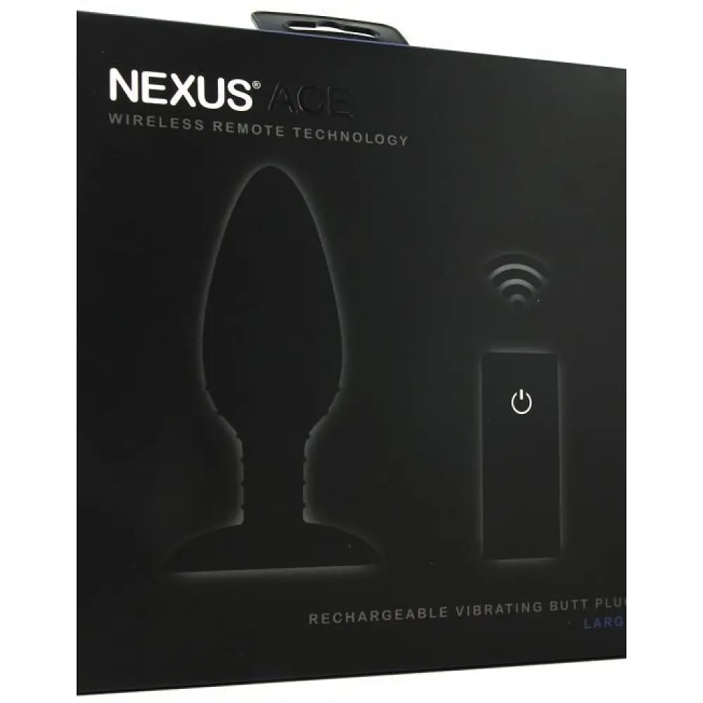 Анальна пробка з вібрацією та дистанційним керуванням Nexus Ace Remote Control Vibrating Butt Plug l, 14х5 см, чорний - фото 3