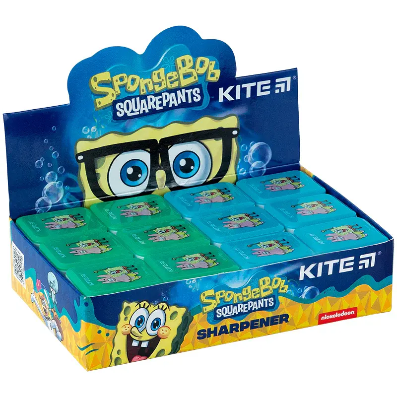 Точилка з контейнером прямокутна Kite Sponge Bob 24 шт. (SB24-116) - фото 4
