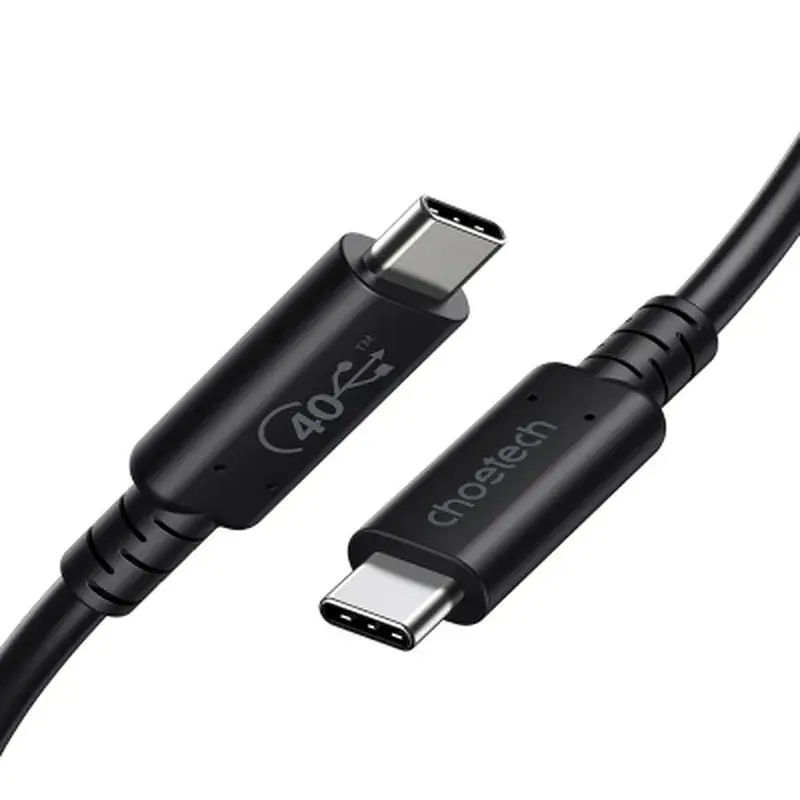 Дата кабель USB-C to USB-C 0.8m USB 4 100W 40Gbps 8K60Hz Choetech (XCC-1028) - фото 2