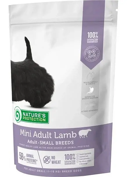 Сухий корм для собак Nature's Protection Mini Adult Lamb Small breeds 500 г