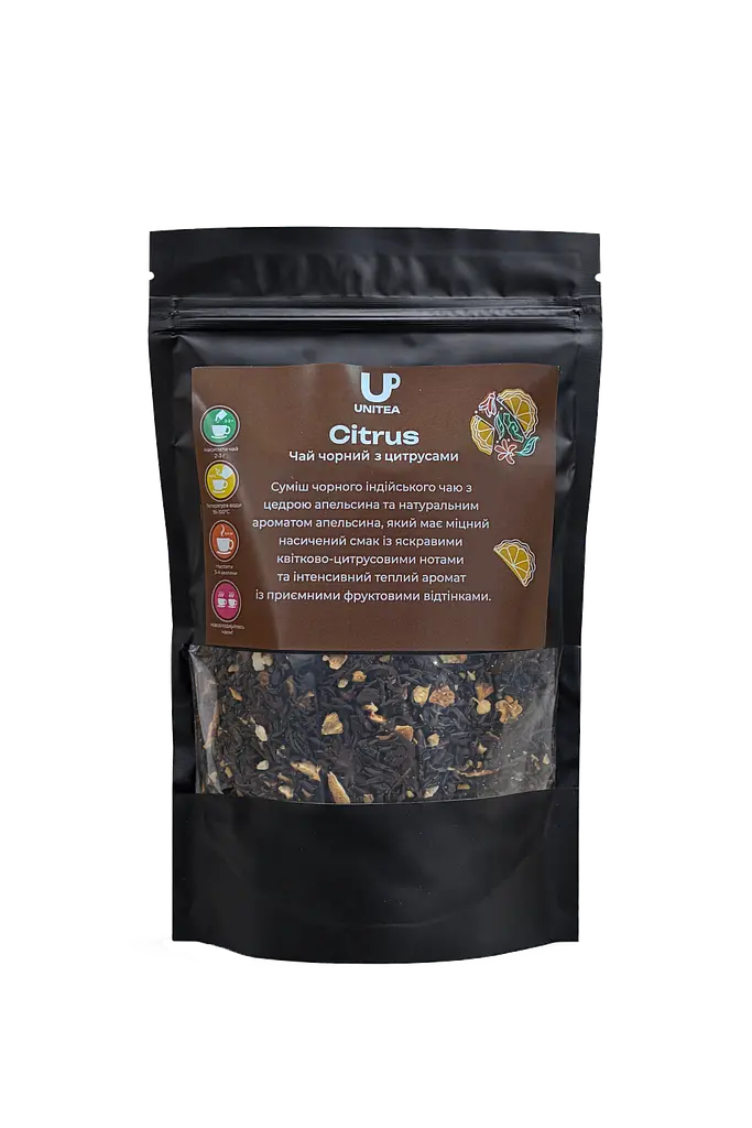 Чай розсипний UNITEA Цитрус чорний чай (Citrus) 100г