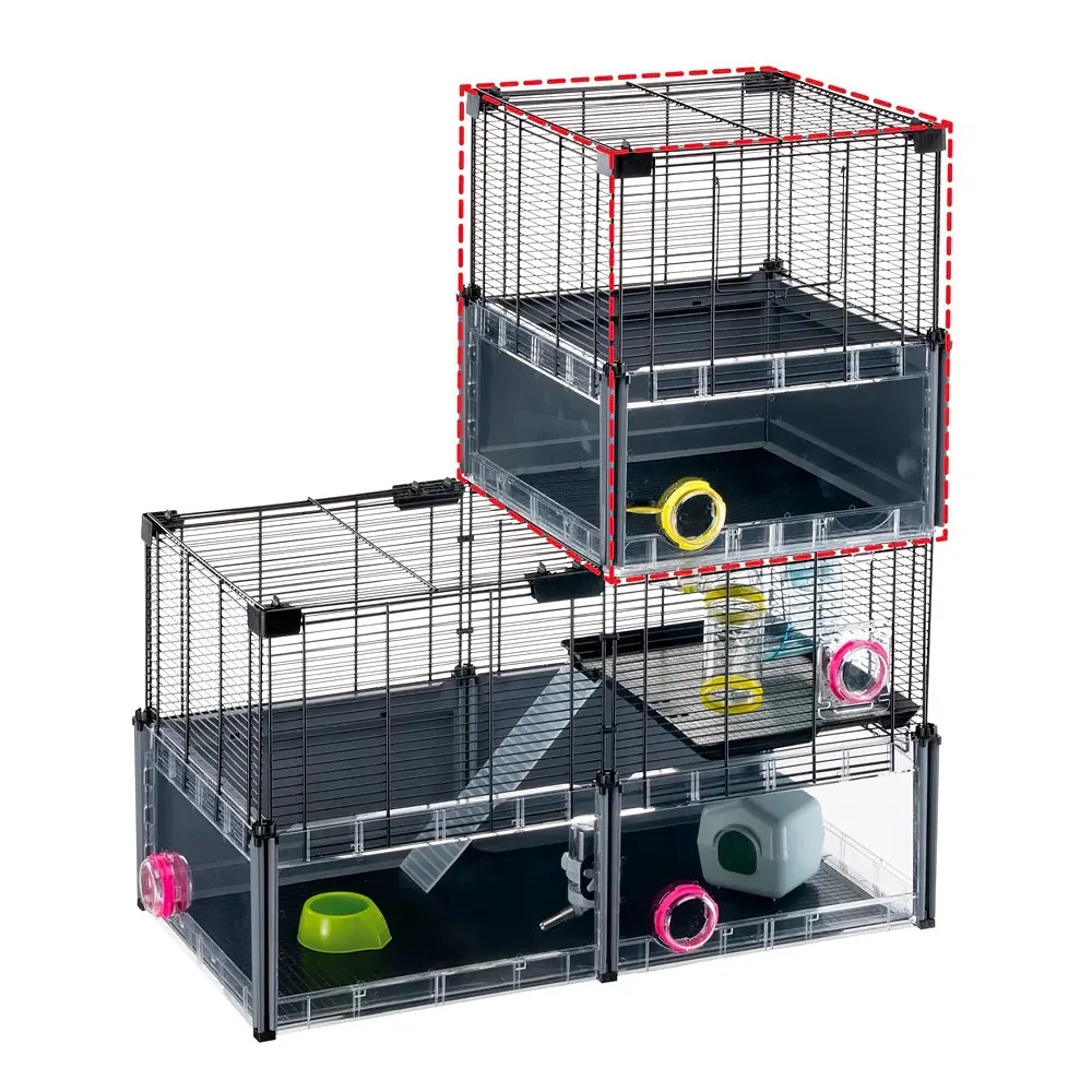 Модуль розширення для модульних клітов для гризунів Ferplast Multipa Hamster Roof Extension 37,5x37,5x41 см 57008017 - фото 3