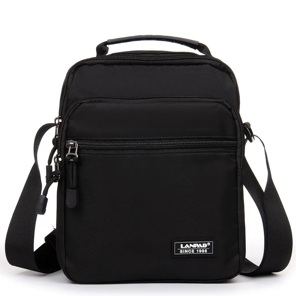 Чоловіча сумка-планшет Lanpad чорний (LAN82053 black) - фото 2