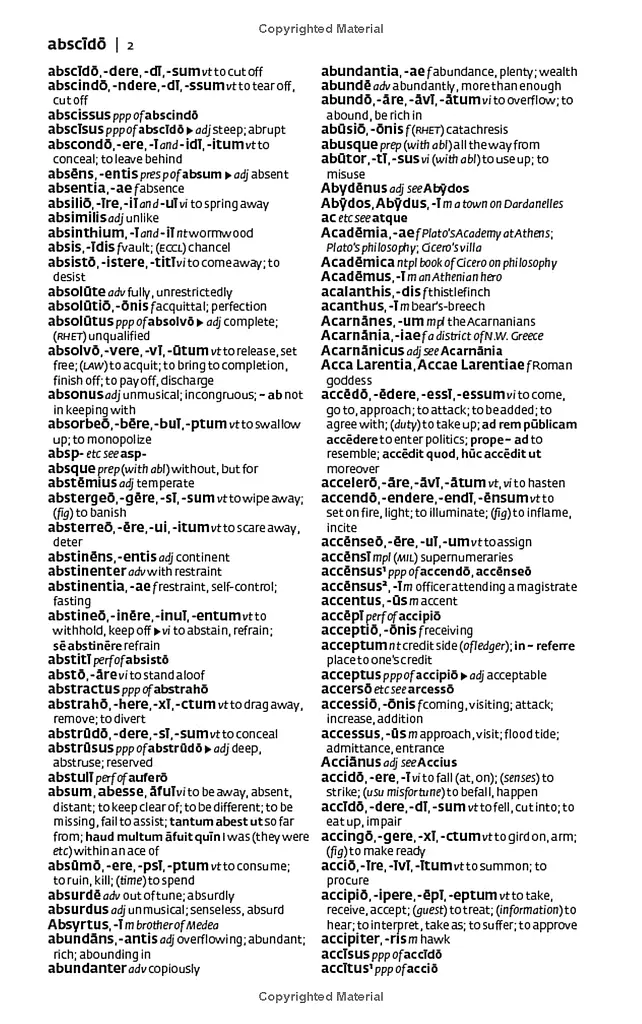 Collins Latin Dictionary (Collins Essential Dictionaries) - фото 9