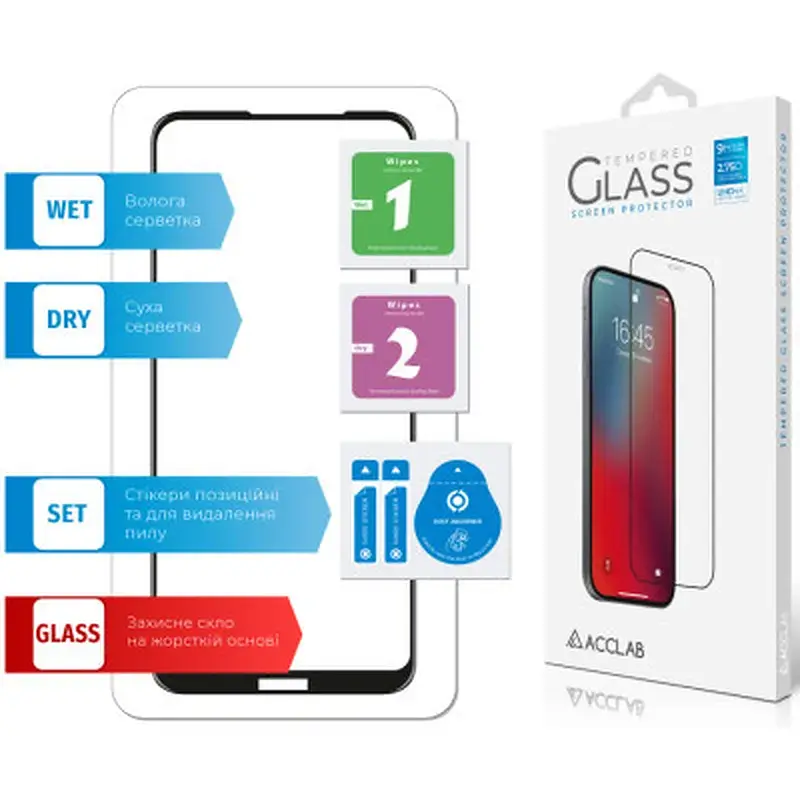 Скло захисне ACCLAB Full Glue Nokia 3.4 (1283126511516) - фото 6