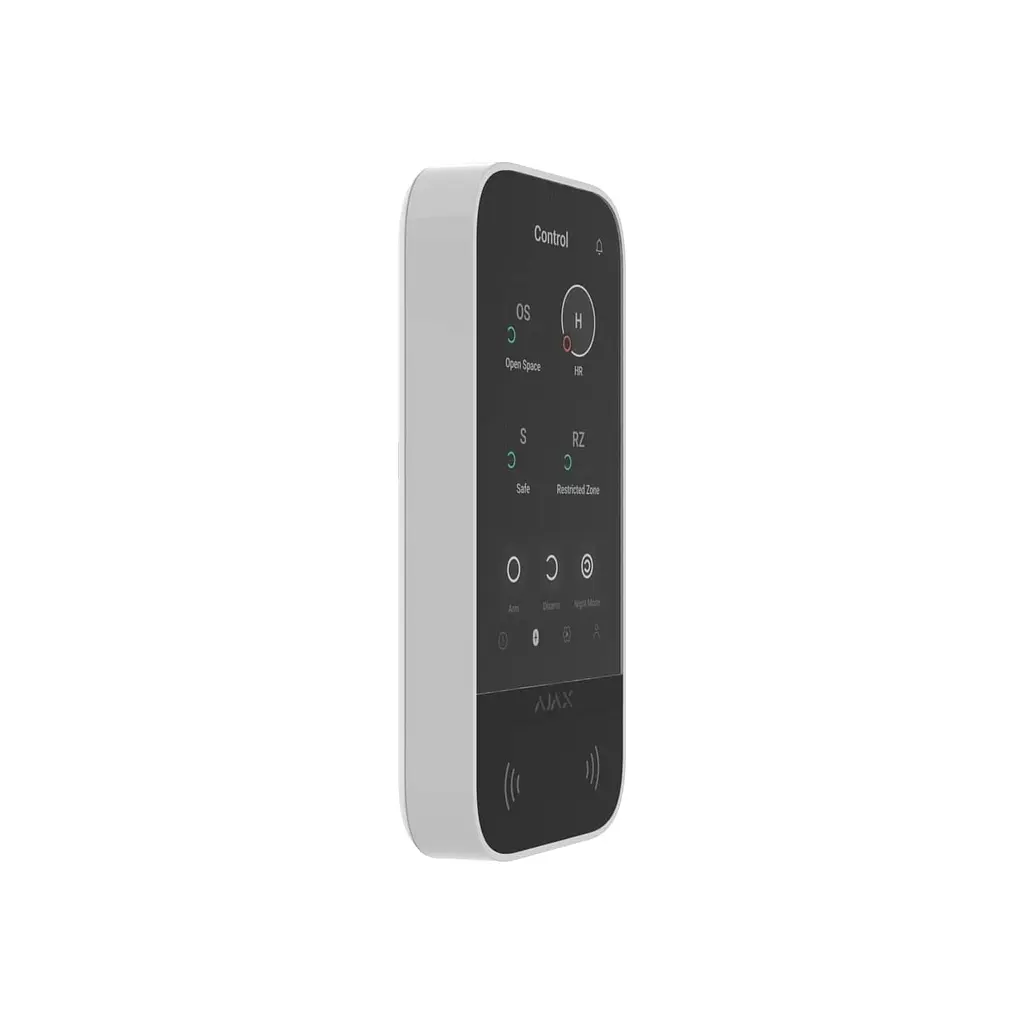 Клавіатура до охоронної системи Ajax KeyPad TouchScreen white - фото 2