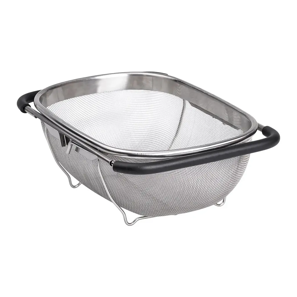 Друшляк-сито на раковину для миття продуктів 29*19*10 см Zhongjing HP-19-18-S - фото 2