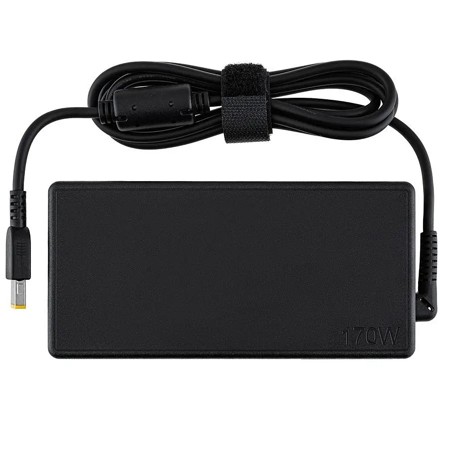 Блок живлення для ноутбука LENOVO 20V 8.5A 170W USB+pin (Square 5 Pin DC Plug) чорний RECTANGULAR - фото 3