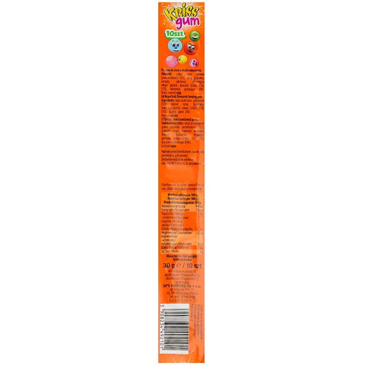 Гумка жувальна Kriss зі смаком фруктів 10 шт. 30 г - фото 2