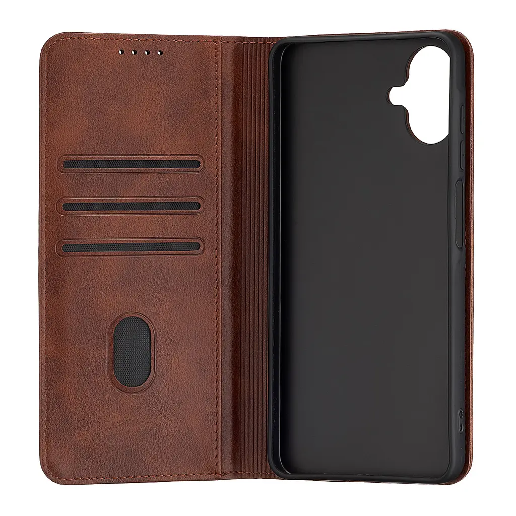 Чохол-книжка Premium Samsung A07 4G Dark Brown - фото 2