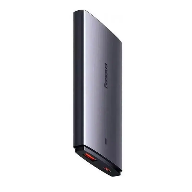 Мережевий зарядний пристрій з кабелем Baseus GaN5 Pro Ultra-Slim Fast Charger C+U 65W Gray((With Mini White Cable C to C 100W(20V/5A) 1m Black) (CCGP150113) - фото 4